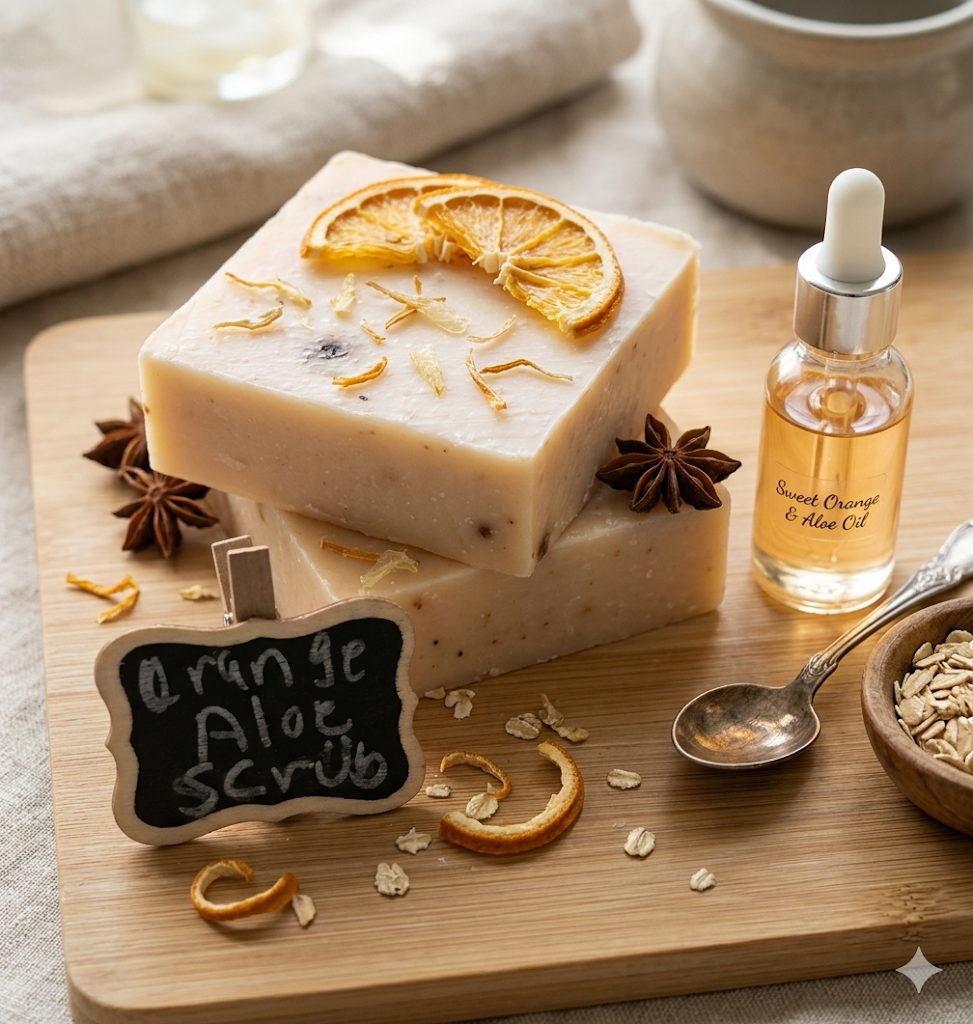 Orange & Aloe Scrub Soap