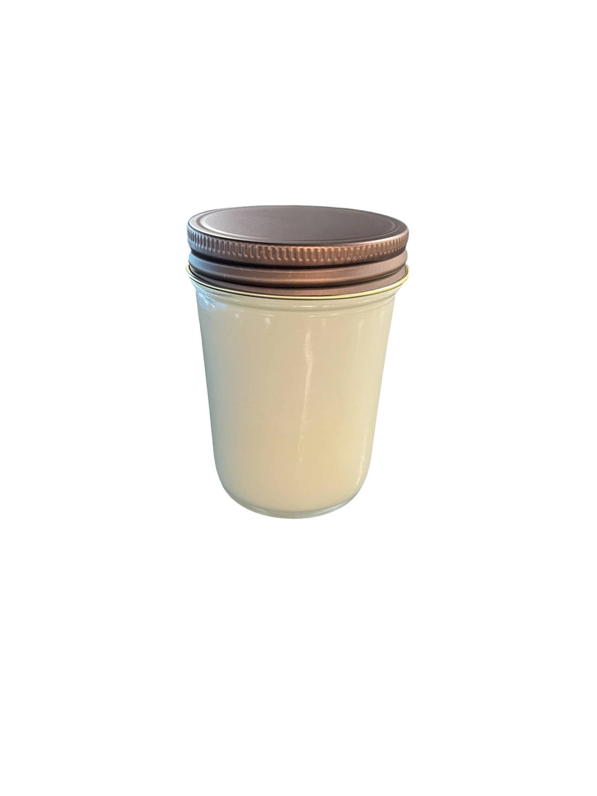 8oz Mason Jar Soy Candles - Rustic  Lid  - Mahogany Teakwood