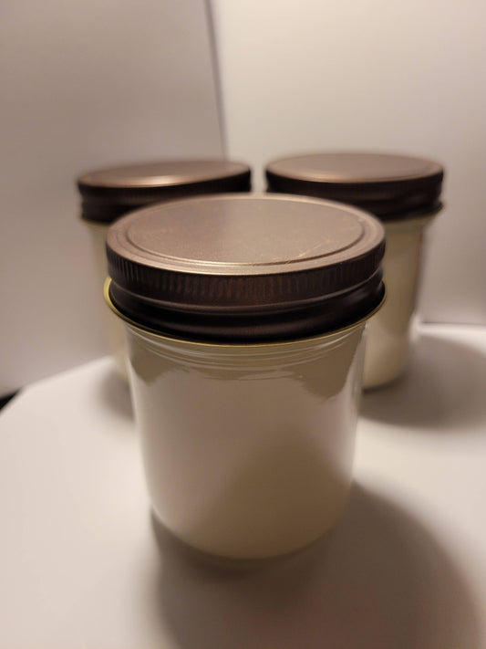 8oz Hand poured Soy Mason Jar Candle-Apple Cider and Clove